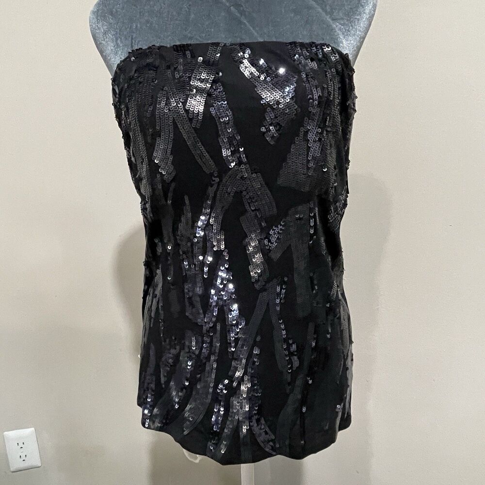 Y2K Express Sequin Tube Top Size Large NWT